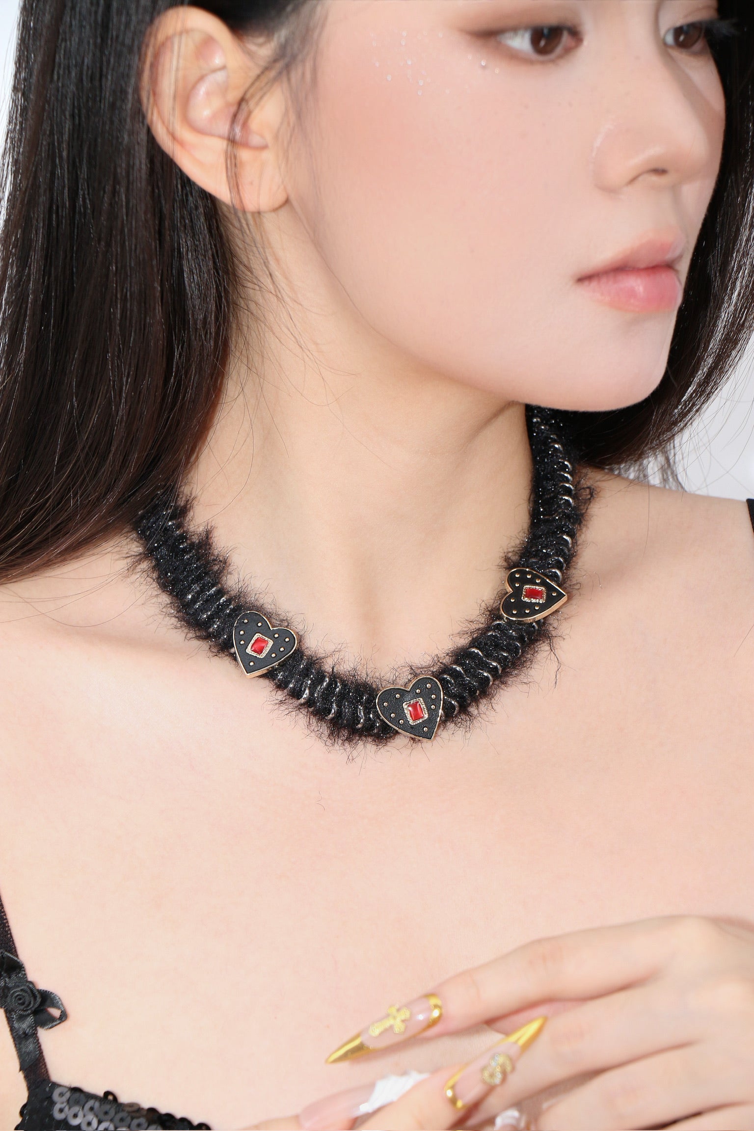 Dark Flame Heart Chocker