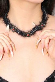 Dark Flame Heart Chocker