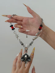 Skull of Spades Necklace